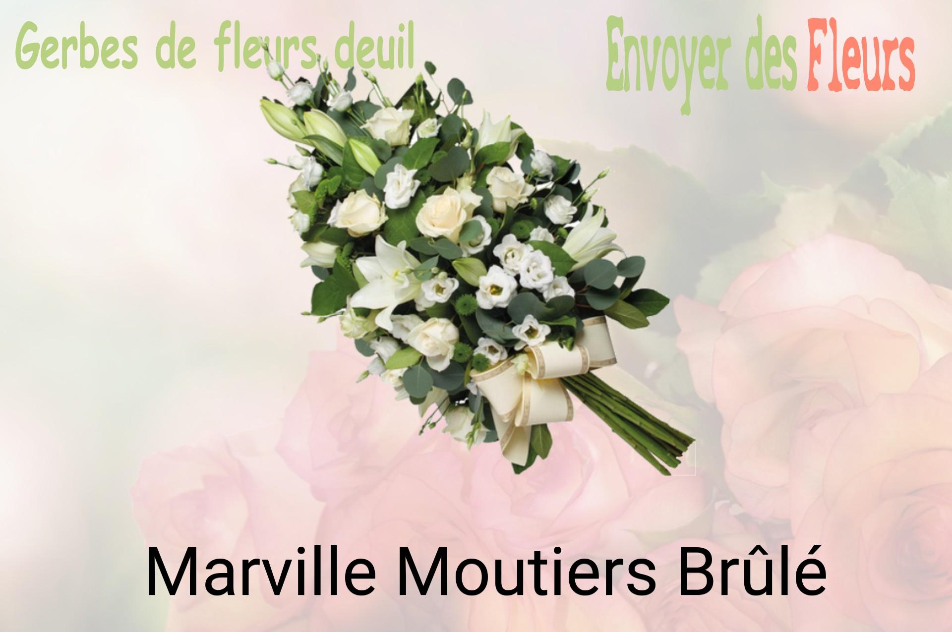 Gerbe de fleurs de deuil livrée à Marville-Moutiers-Brûlé